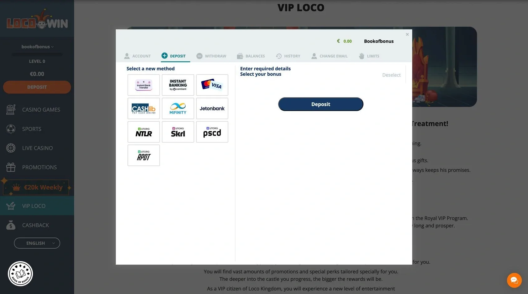 Locowin bonus